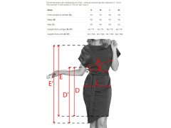 pohodlné šaty s asymetrickou sukní a páskem – vínová model 22284627 - numoco 8