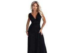 model 22302475 Elegantní maxi šaty s výstřihem do V a odhalenými zády – černé - numoco basic 4