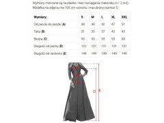 LORETTA – dlouhé šaty s&nbsp;tylovými rukávy a&nbsp;výstřihem – mořská modrá model 22316505 - numoco 2