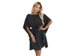 SOFIA Dámské šaty typu s&nbsp;vázáním v&nbsp;pase – tmavě khaki model 22349681 - numoco 8