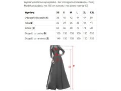 Elegantní maxi šaty s se a rukávy – vínová model 22401926 - numoco 2