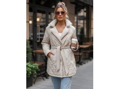 Dámská přechodná bunda model 22123867 krémová - FashionStreet