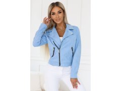 Semišová s dlouhými rukávy a zipy MODRÁ model 21227409 - numoco basic