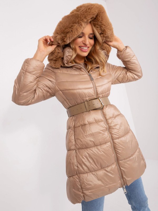 Dámská bunda NM KR TR8173.96P světle hnědá - FPrice - svetry