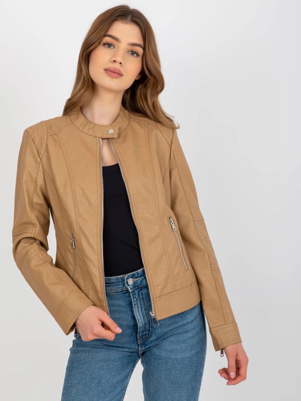 Dámská krátká bunda NM DE KR Hnědá velbloud model 21470033 - FPrice - Dámské bundy