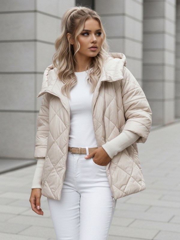 Dámská přechodná bunda model 22064242 krémová Dstreet - FashionStreet - Dámské bundy