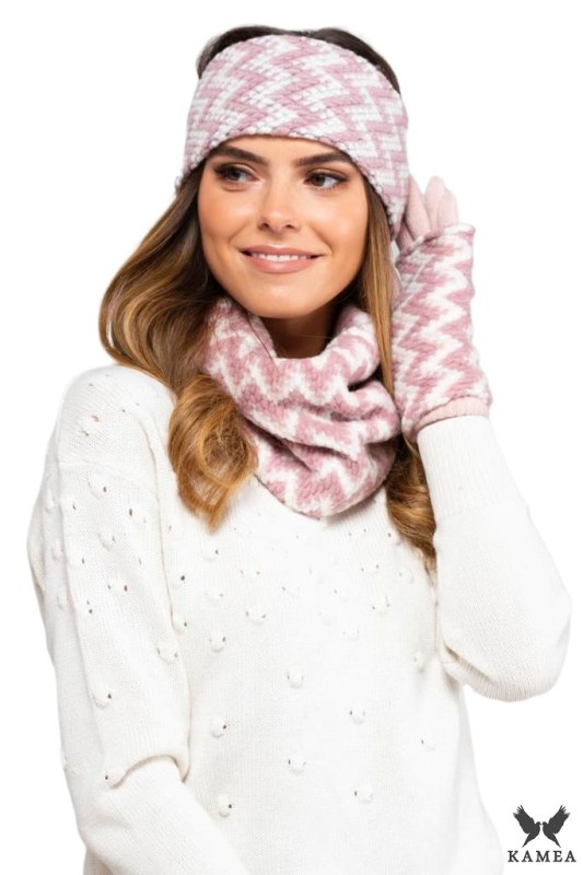 Dámská čelenka model 16995904 růžová - Kamea - Doplňky čepice, rukavice a šály
