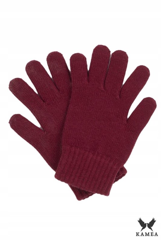 Dámské rukavice 01 červené - Kamea - Doplňky čepice, rukavice a šály