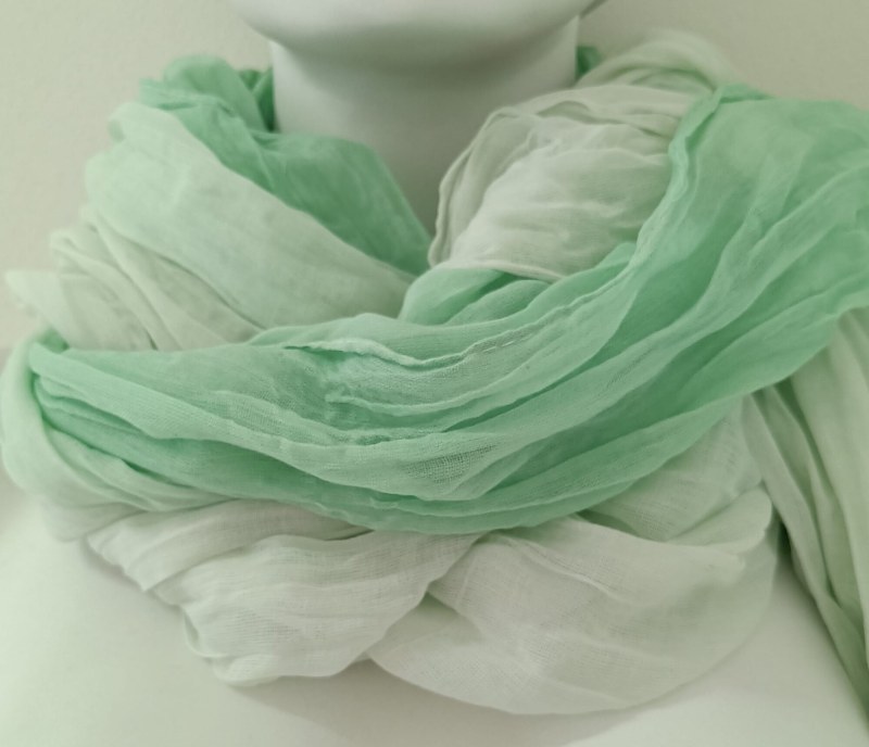 Dámská šálá zelená/ombre - FPrice - Doplňky čepice, rukavice a šály