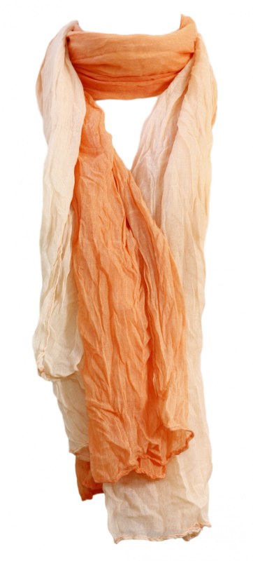 Dámská šála oranžová/ombre - FPrice - Doplňky čepice, rukavice a šály