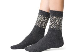 Ponožky s vlnou šedé vzor model 18934581 - Steven