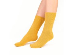 ponožky žluté s vlnou model 18703736 - Steven