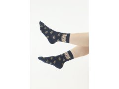 Veselé ponožky modré s model 18336569 - Moraj