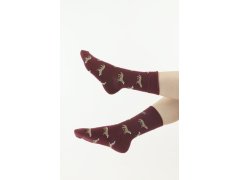 Veselé ponožky 17 vínové se model 18637903 - Moraj