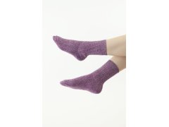 Pletené ponožky model 18406658 vínové - Moraj
