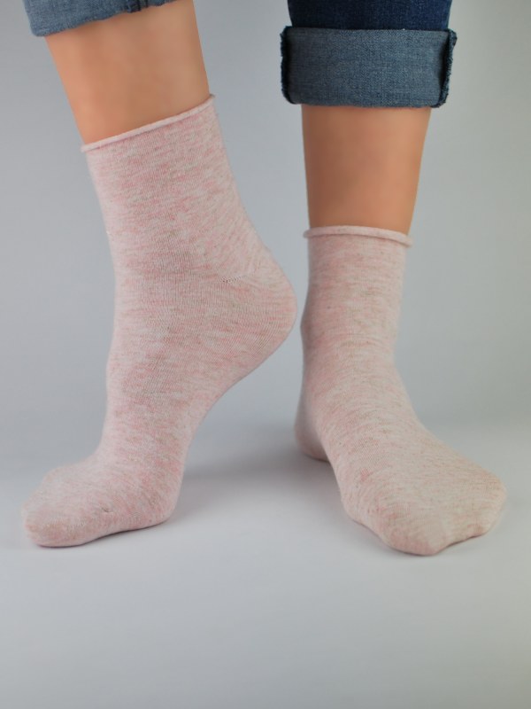 Dámské ponožky SB022-W-01 Pink - NOVITI - Doplňky ponožky