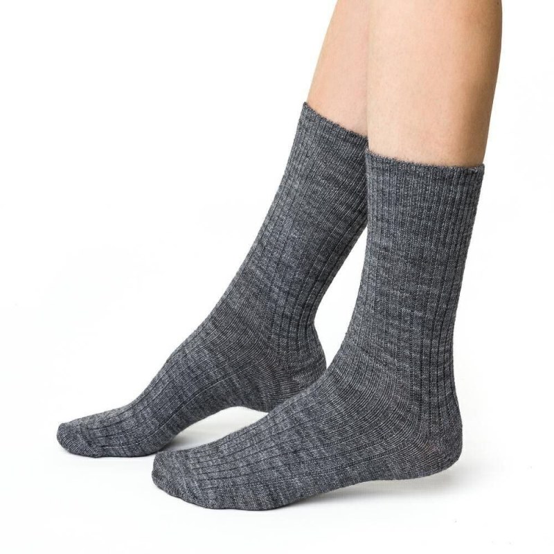 ponožky šedé s vlnou model 19082142 - Steven - Doplňky čepice, rukavice a šály