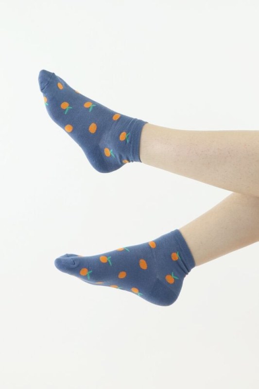 Veselé ponožky modré s model 18637923 - Moraj - Doplňky čepice, rukavice a šály