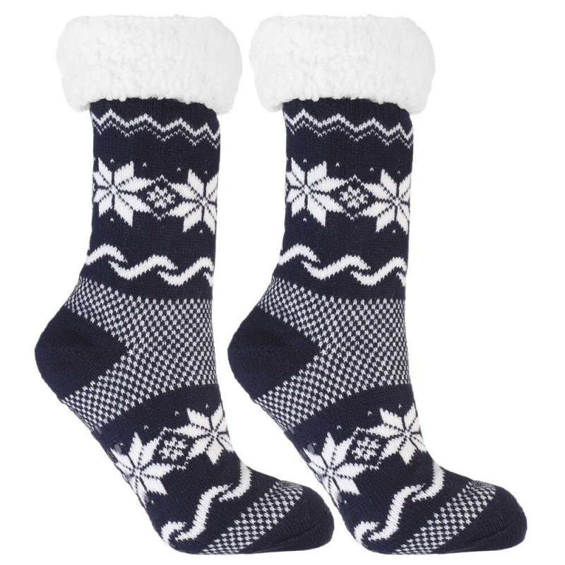 Hřejivé ponožky Nordic winter II tmavě modré - Doplňky ponožky