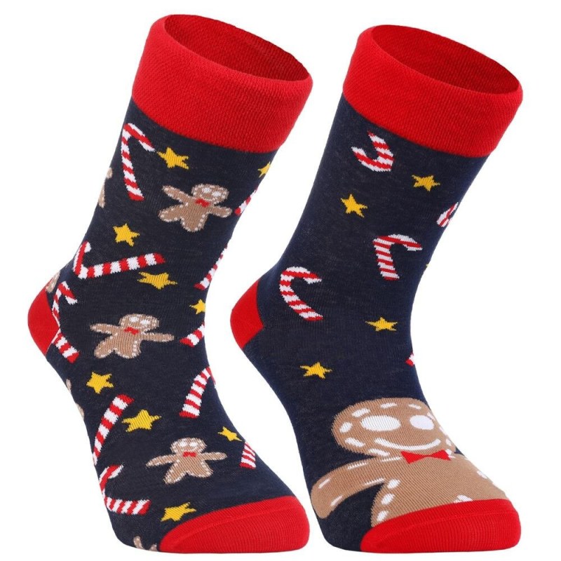 Vánoční ponožky Perníček tmavě modré - Doplňky ponožky