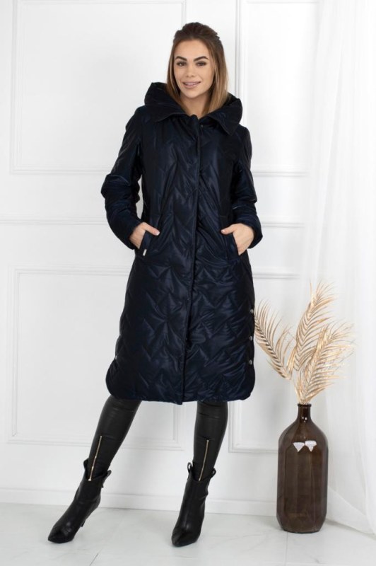 Dámský kabát model 17176890 - Merce - Doplňky čepice, rukavice a šály