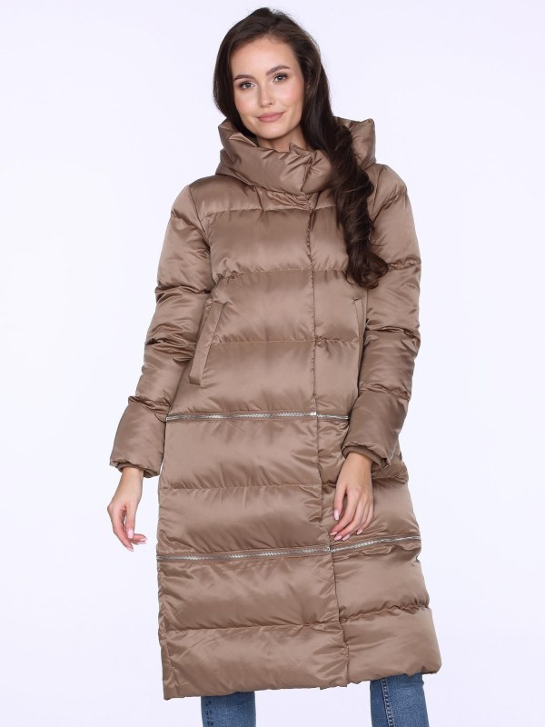 Dámský kabát model 19009240 Béžová - PERSO - Dámské kabáty