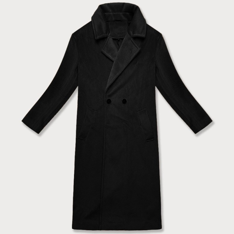 Dámský oversize kabát Černá model 22042924 - J.STYLE
