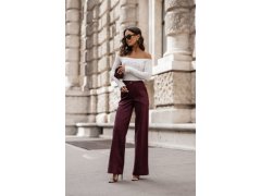 Dámské kalhoty model 21755603 Bordó - LaBalancia