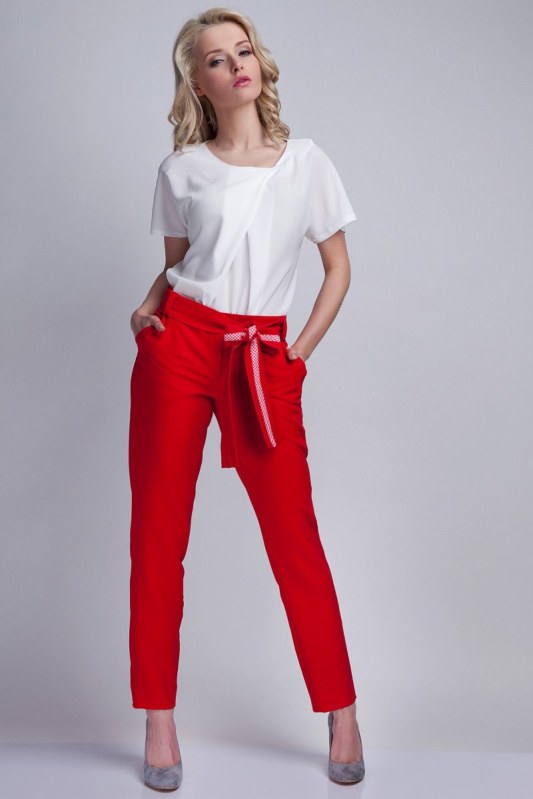 Dámské kalhoty SD109 červené - Lanti - Dámské kalhoty
