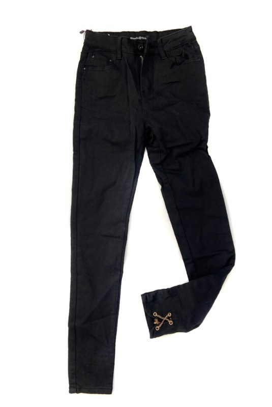 Černé džínové kalhoty typu high waist s na model 14794873 - ZOiO - Doplňky čepice, rukavice a šály