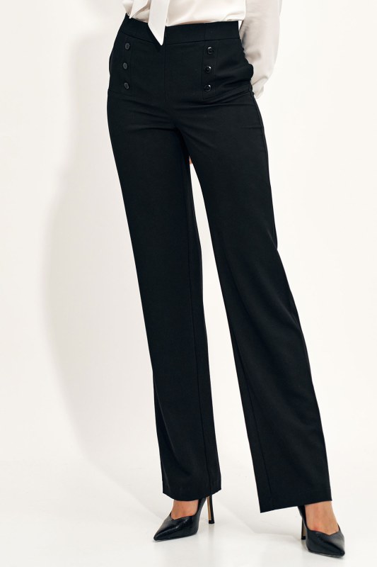 Kalhoty dámské model 18132992 černé - Nife - Dámské kalhoty