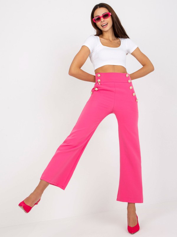 Dámské kalhoty 16008.01X tmavě růžová - FPrice - Doplňky čepice, rukavice a šály