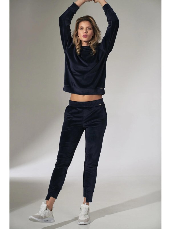 Dámské kalhoty model 22045060 tmavě modré L - Figl