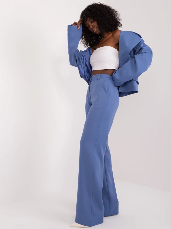 Dámské kalhoty LK SP model 21109482 Modrá jeans - Lakerta - kalhoty