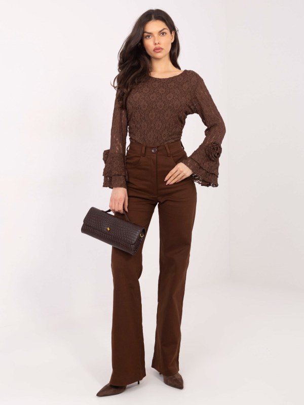 Dámské kalhoty LK SP model 21921127 Tmavě hnědá - FPrice
