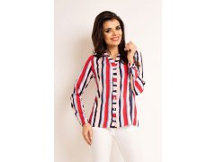 Dámská košile A 170 Lila Stripes - Awama