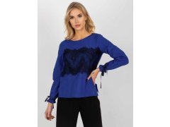 Dámská halenka model 20847149 Královská modř s černou - FPrice