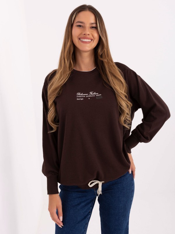 Dámská halenka RV BL model 21921131 tmavě hnědá - FPrice - Dámské halenky