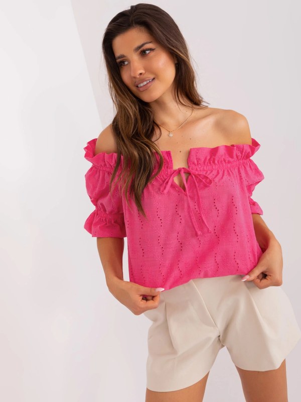 Dámská halenka LK BZ model 22045075 tmavě růžová - FPrice