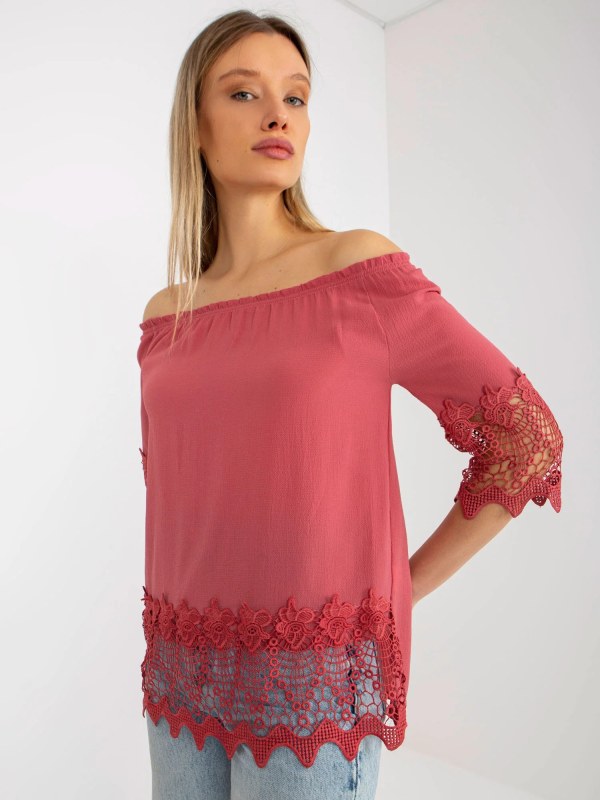 Dámská halenka LK BZ model 22120965 tmavě růžová - FPrice