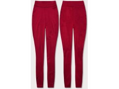 Červené bavlněné dámské legíny model 22002833 - FPrice