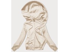 Dámská rozepínací mikina v&nbsp;barvě ecru model 20857719 - J.STYLE