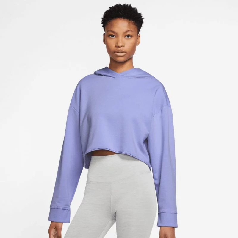 Dámská mikina Yoga Luxe model 18837920 Fialová lila - NIKE