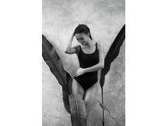 Dámské jednodílné plavky Perfect Black L8 7703 - Anita