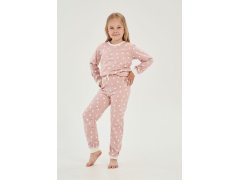Dívčí pyžamo Chloe růžové s puntíky