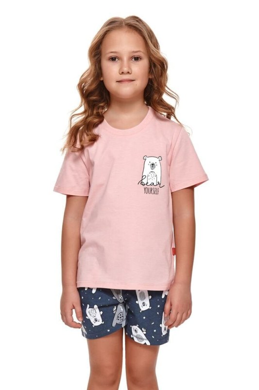 Dívčí pyžamo Bear růžové
