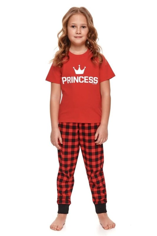 Dívčí pyžamo model 16316991 II červené - DN Nightwear - Dámské pyžama
