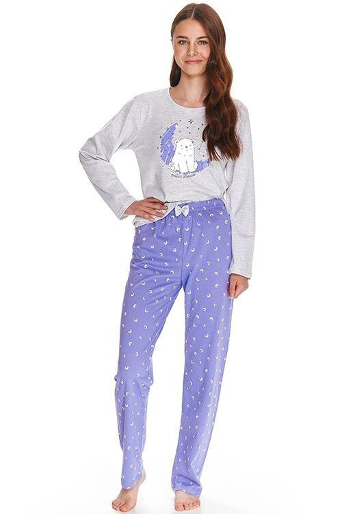 Dívčí pyžamo model 17627893 světle šedé - Taro - Dámské pyžama