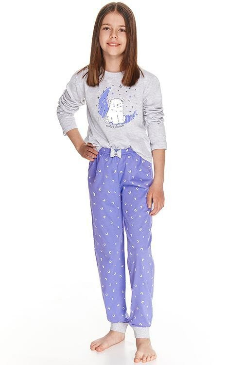 Dívčí pyžamo šedé s model 17627917 - Taro - Dámské pyžama