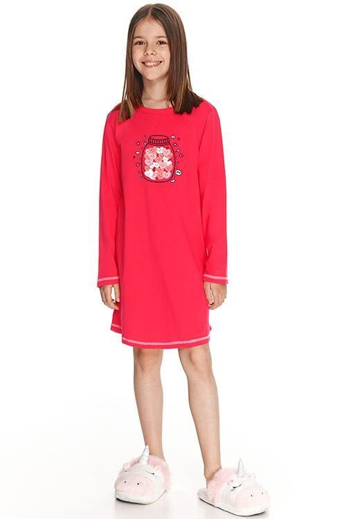 Dívčí noční košile Livia červená - Dámské pyžama